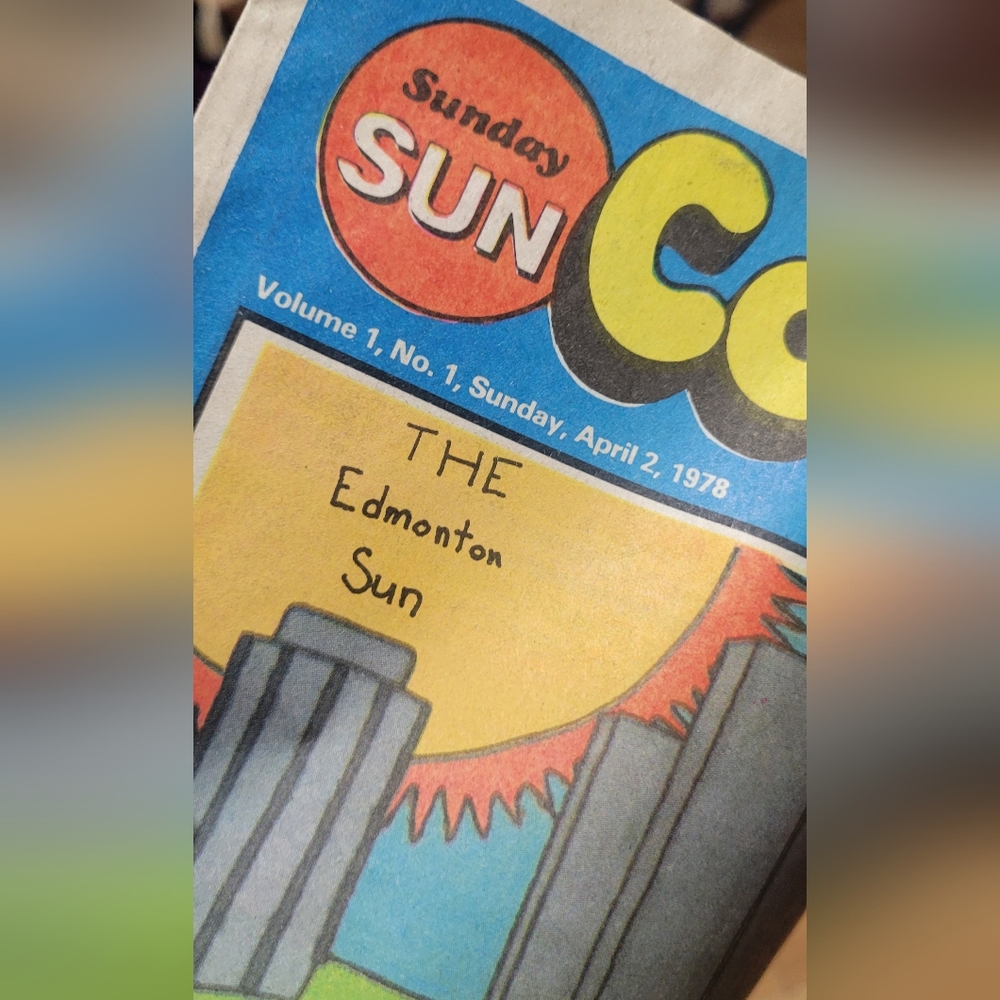 The Edmonton Sun FIRST COMIC in that Paper volume 1 No. 1